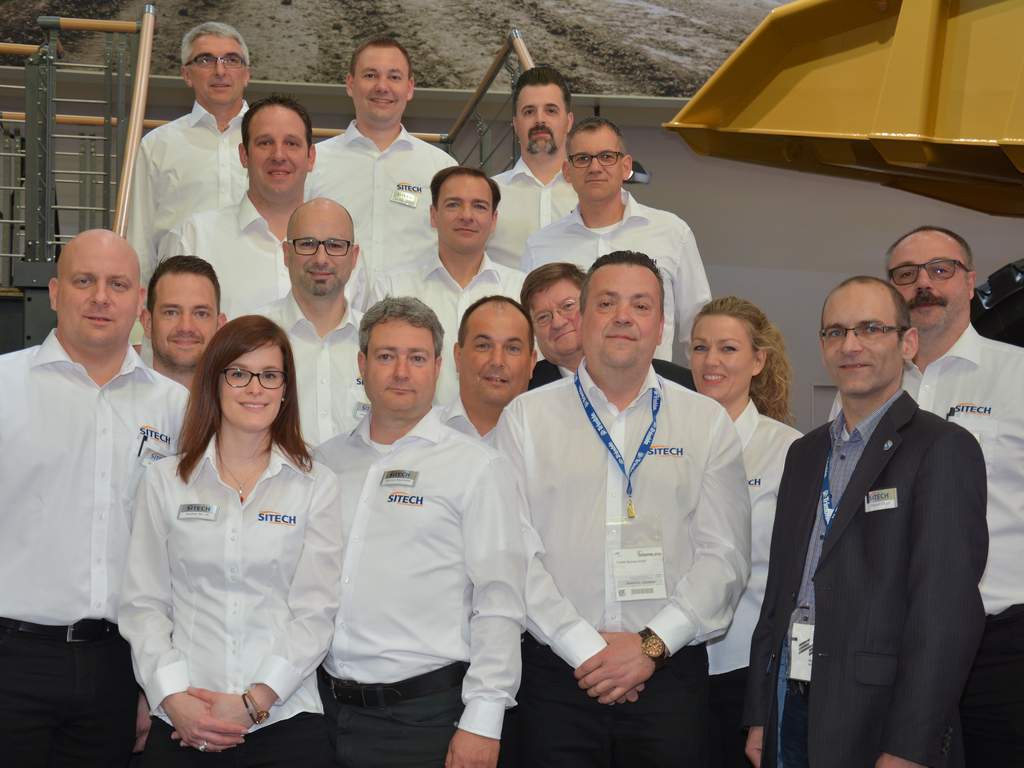 Das Team der SITECH Deutschland GmbH auf der bauma 2016.
