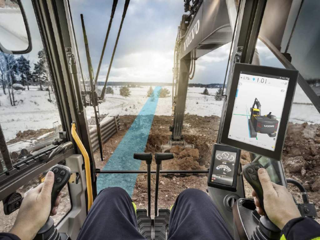 Trimble Earthworks für Volvo Dig Assist