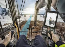 Trimble Earthworks-App für Volvo-Werkssystem