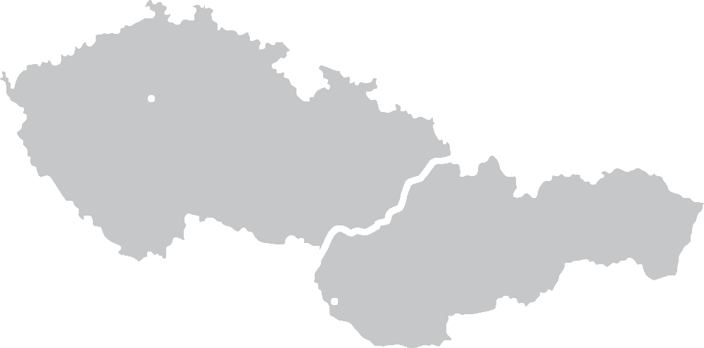 Mapa ČR a SK