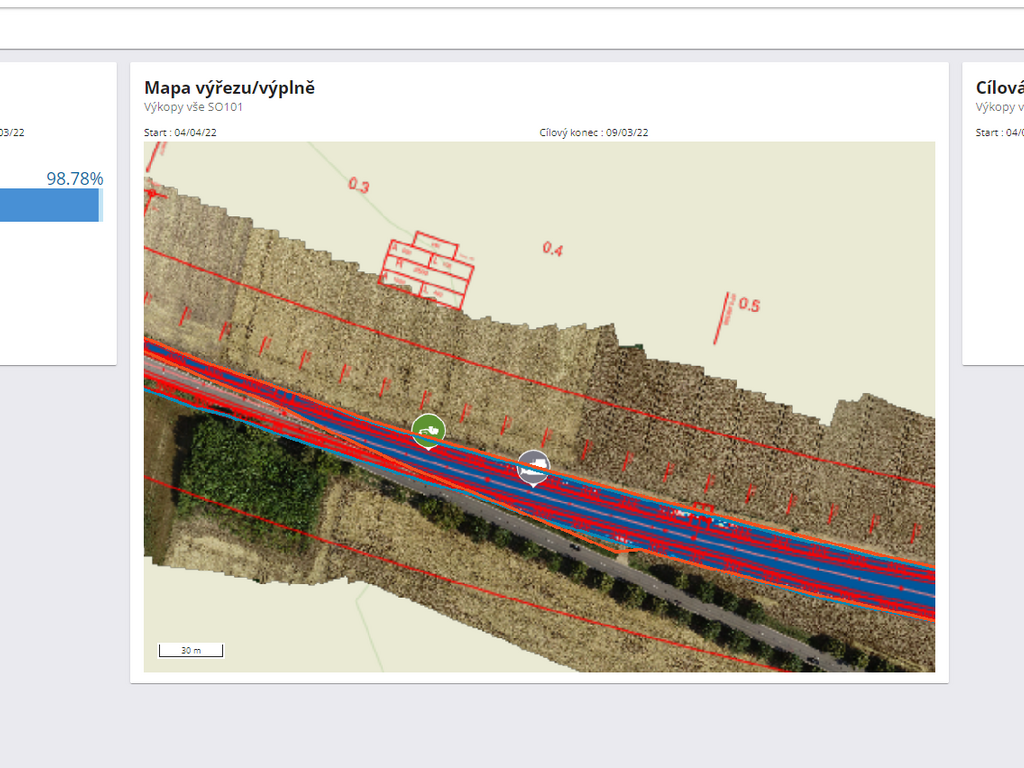 Konektivita Trimble stavebnictví